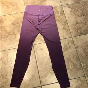 Lululemon full length purple align leggings